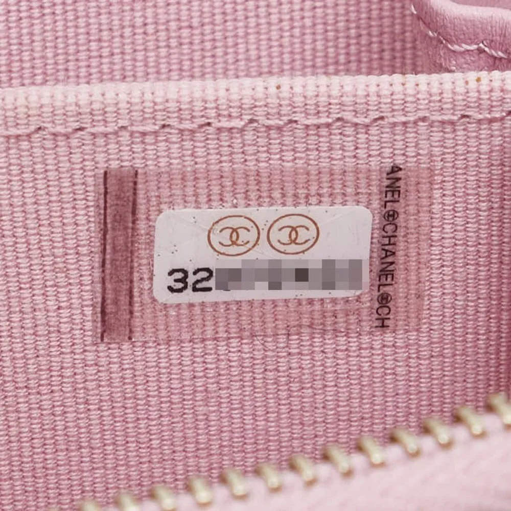 CHANEL pink lambskin